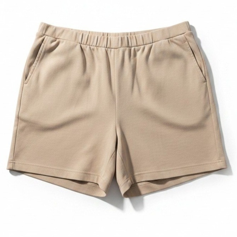 Laura Scott Tan Knit Jersey Shorts, Elastic Waist, Women's XL‎ Casual Comfort